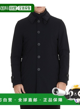 香港直邮Herno 深蓝色单排扣衬垫休闲夹克 PI0667U12346S
