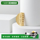 自营欧洲直邮YSL圣罗兰 女士金色金属logo标识发夹