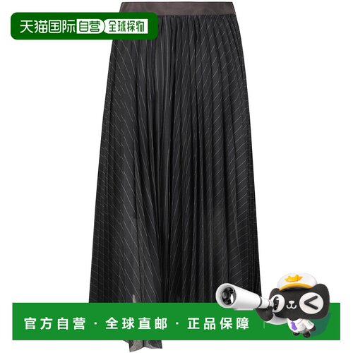 1h可退 香港直邮SACAI 女士半身裙 2507803816 SS2025 黑色 Spun