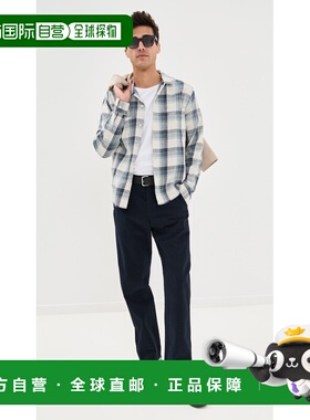 1h可退 香港直邮VINCE 男士 Louie Peached 直筒棉质斜纹棉布裤