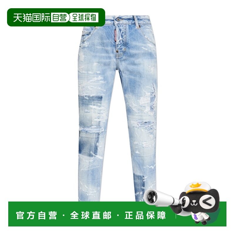 1h可退 香港直邮女士 腰带环牛仔长裤 25FW,女装/女士精品,牛仔裤,淘宝优惠券,粉丝福利购,淘宝优惠卷