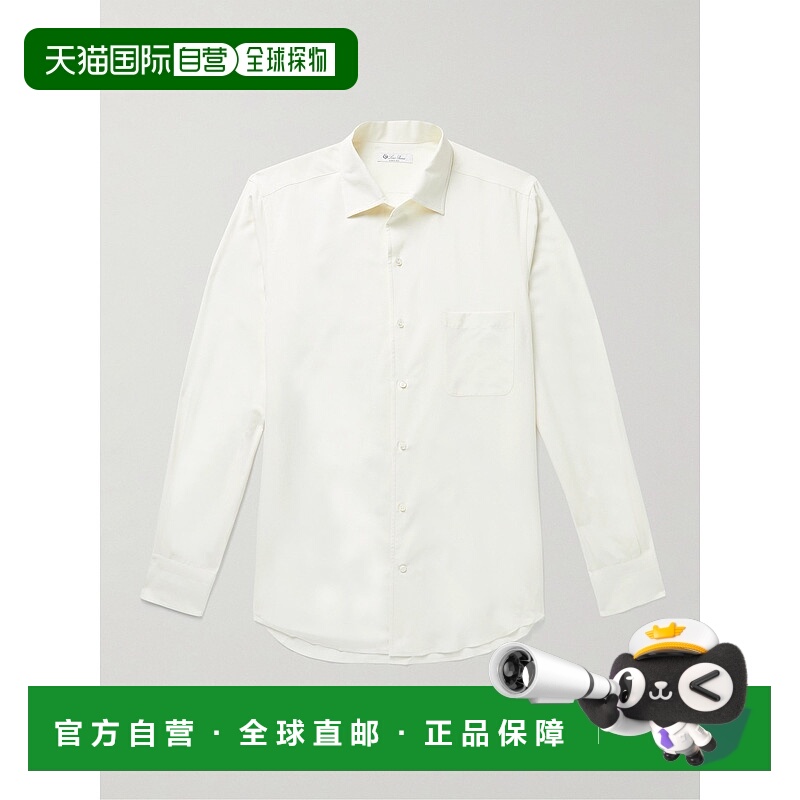 1h可退 香港直邮Loro Piana 诺悠翩雅 男士 长袖衬衫 FAL4364真丝