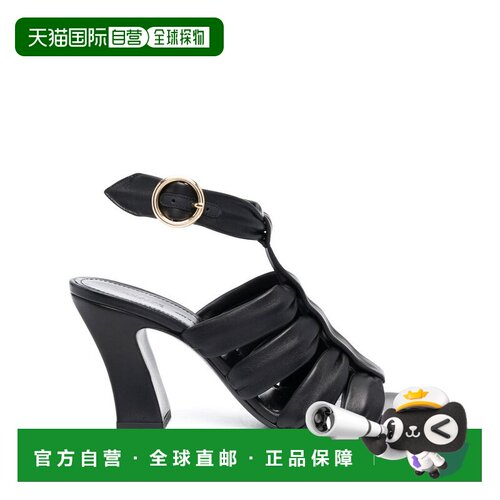 1h可退 香港直邮KHAITE 女士 PERTH 鞋跟凉鞋 F3050784 black黑色
