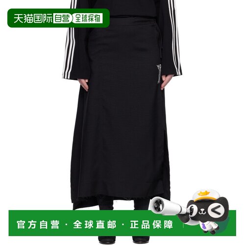 1h可退 香港直邮Y-3 女士 黑色 Sport Uniform Raw Cut 3 Stripes