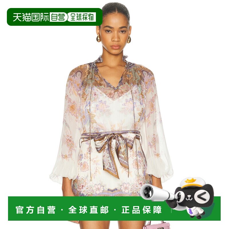 香港直邮ZIMMERMANN 女士 Luna 翻腾衫 0991TS261