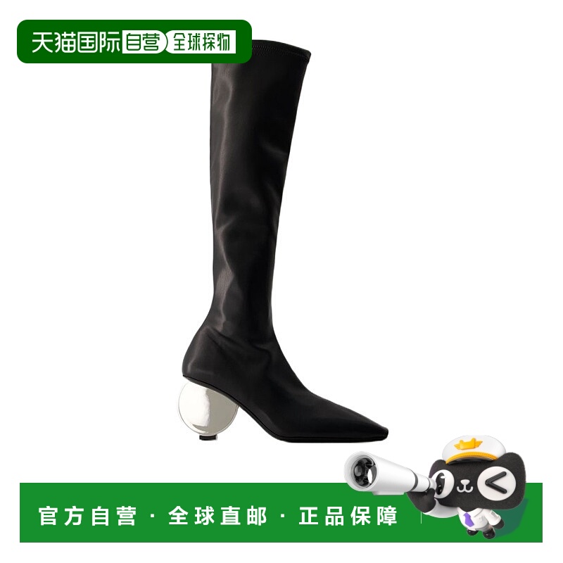 香港直邮Courreges 高跟长筒靴 423SBT011PL0128