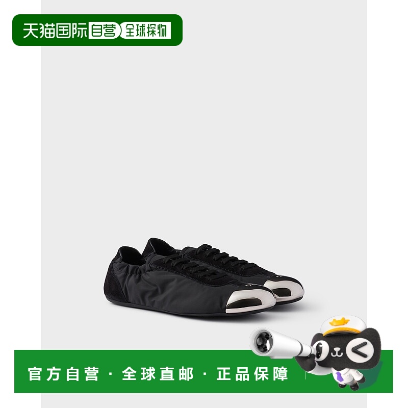 欧洲直邮PRADA (2025) Collapse 运动鞋，采用 Re-Nylon 和绒面小