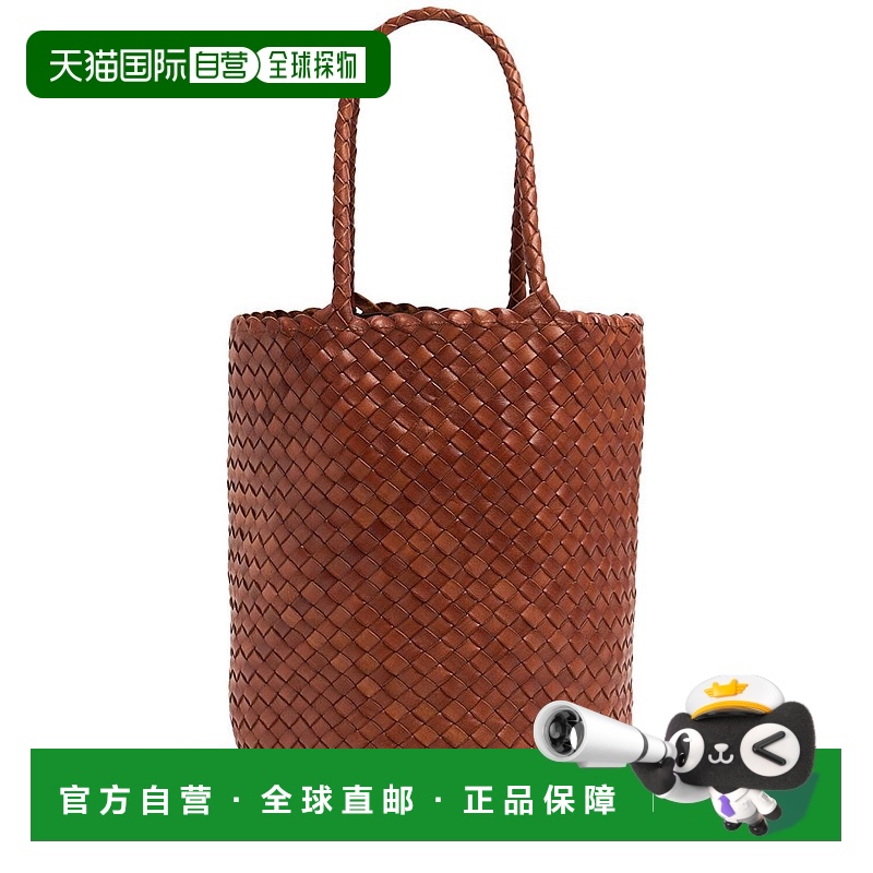 香港直邮DRAGON DIFFUSION 女士 手工编织皮革篮子包