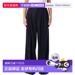 1h可退 香港直邮Soeur 女士 SOEUR FREJUS 海军蓝羊毛裤子 PAN024