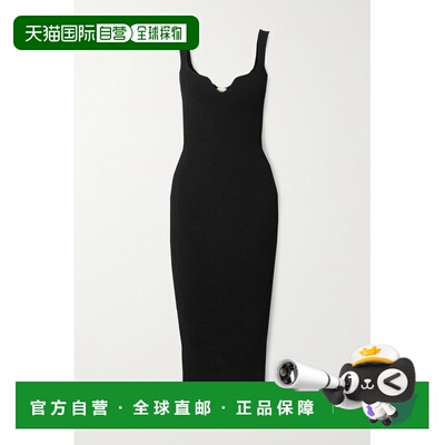 1h可退 香港直邮KHAITE 女士 针织连衣裙 8566400 black黑色 舒适