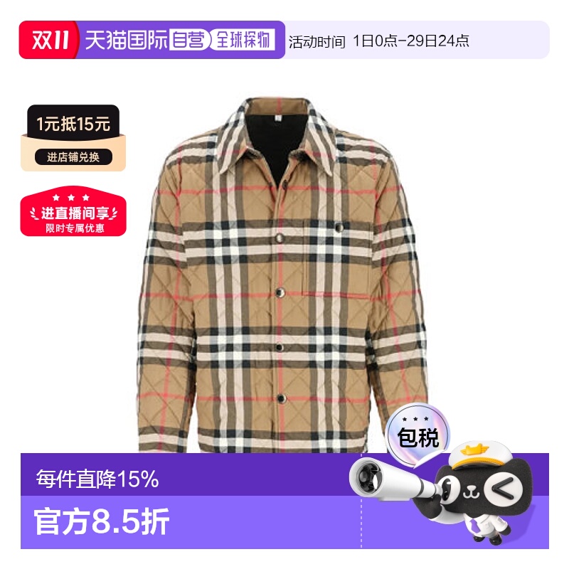 欧洲直邮BURBERRY/博柏利棉服夹克双肩包斜挎包衬衫围巾 送礼推荐