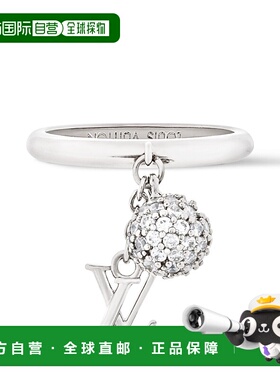自营欧洲直邮LV路易威登 Iconic女士银灰色金属logo标识戒指