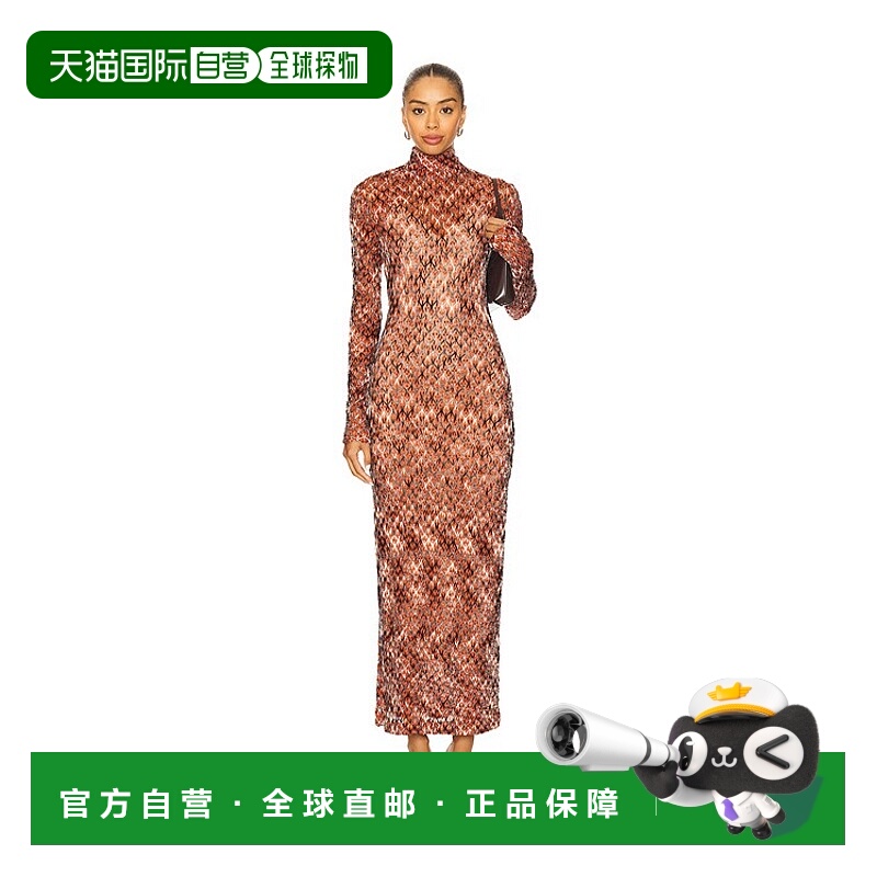 1h可退 香港直邮MISSONI 米索尼 女士 长款连衣裙 DS25WG24
