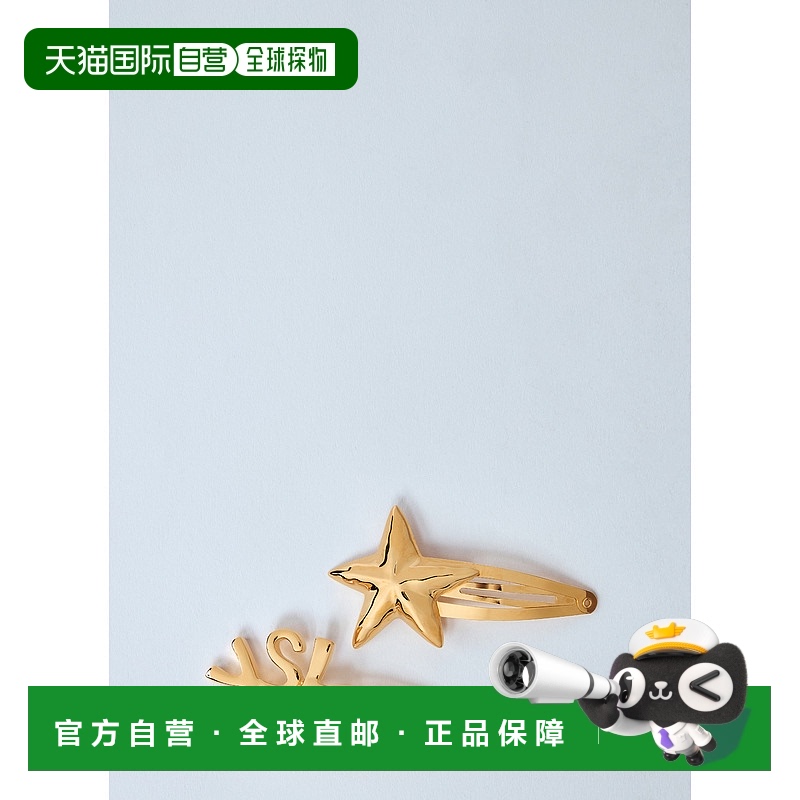 1h可退 香港直邮Saint Laurent 圣罗兰 女士 CASSANDRE发夹 82345