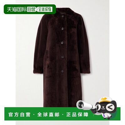 1h可退 YVES SALOMON 女士 毛羊皮大衣 26WYM61810MESI皮草