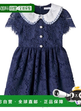 香港直邮Self-Portrait 女童 蕾丝连衣裙童装 blue蓝色 舒适时尚