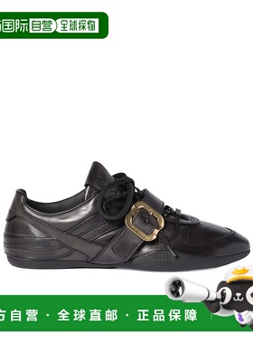香港直邮Miu Miu 带扣皮革运动鞋 5E549E537FA005