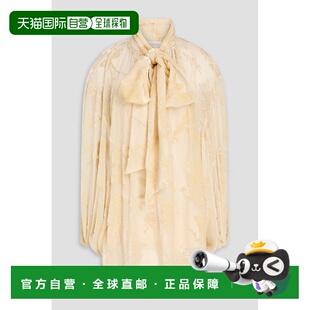 1h可退 香港直邮ZIMMERMANN 女士 蝴蝶结德沃尔天鹅绒衫 2441TR25