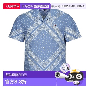 欧洲直邮Tommy Jeans  男衣服 春夏2025 短袖衬衫 TJM REG AOP SS
