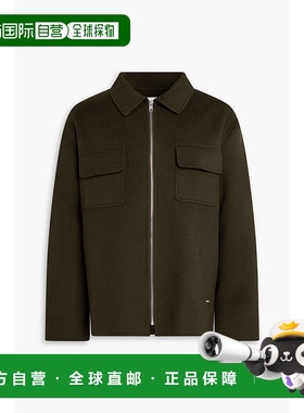 香港直邮Sandro 男士 羊毛混纺毛毡夹克 SHPBL00905KAKI