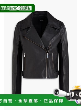 1h可退 香港直邮THEORY 希尔瑞 女士 皮革骑士夹克 N070110R001BL