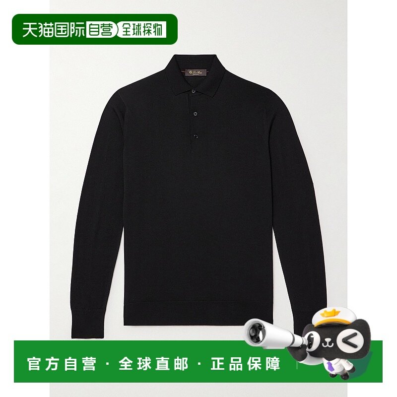 1h可退 Loro Piana 诺悠翩雅 男士 长袖针织Polo衫 FAI25