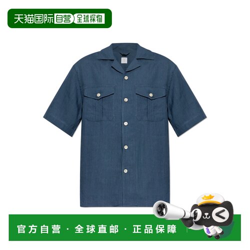 香港直邮ELEVENTY 男士衬衫 亚麻 M75CAMM04TES0I13919短袖SS2026