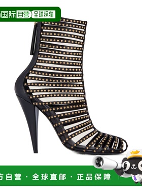 1h可退 香港直邮Givenchy 铆钉皮革笼式踝靴 BE605ME2FV