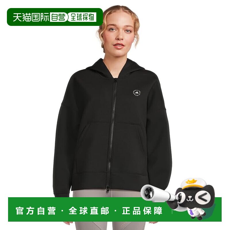 1h可退 香港直邮adidas 阿迪达斯 女士 JV7036 防水面料连帽衫
