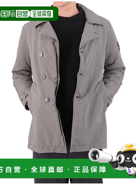 1h可退 香港直邮Stone Island 石头岛 男士 標誌貼片連結大衣 K2S