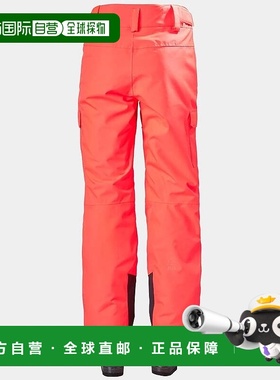自营欧洲直邮Helly Hansen 女士橙色聚酰胺Switch工装保暖滑雪裤