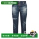 香港直邮Dsquared2 blue蓝色 二次方 紧身牛仔裤 舒 女士 1h可退