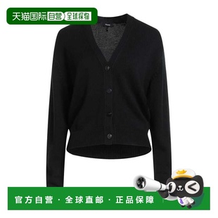 香港直邮THEORY 希尔瑞 女士 针织开衫 black黑色 舒适时尚羊绒