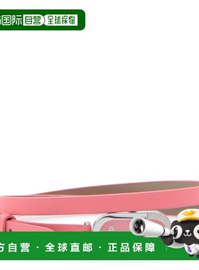 1h可退 香港直邮Fendi 芬迪 女士 ANS WATCHE 粉色皮革银色手表 F