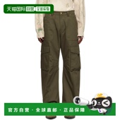 GMP018 男士 香港直邮GOLDEN 1h可退 Leg GOOSE Wide 裤 绿色 工装