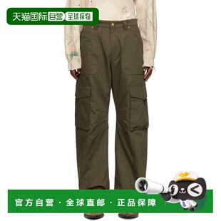 1h可退 香港直邮GOLDEN GOOSE 男士 绿色 Wide-Leg 工装裤 GMP018