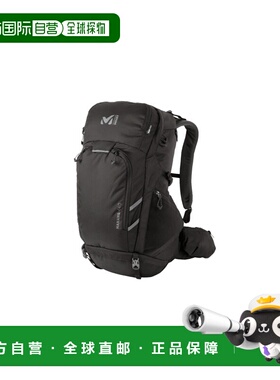 自营欧洲直邮MILLET HANANG黑色尼龙登山背包男女通用