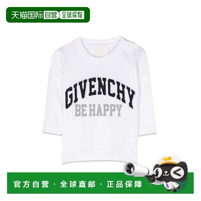 香港直邮Givenchy 纪梵希 男童 ml sentence 徽标T恤童装 H05272K