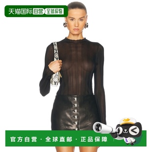 1h可退 香港直邮KHAITE 女士 Cosette 上衣 9520429 black黑色 舒