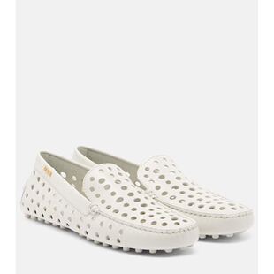 女士 托德斯 穿孔皮质乐福鞋 一脚蹬豆豆鞋 Gommino 香港直邮TOD