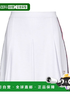 香港直邮Ea7 女士 迷你半身裙 white白色 舒适时尚包臀裙百褶裙