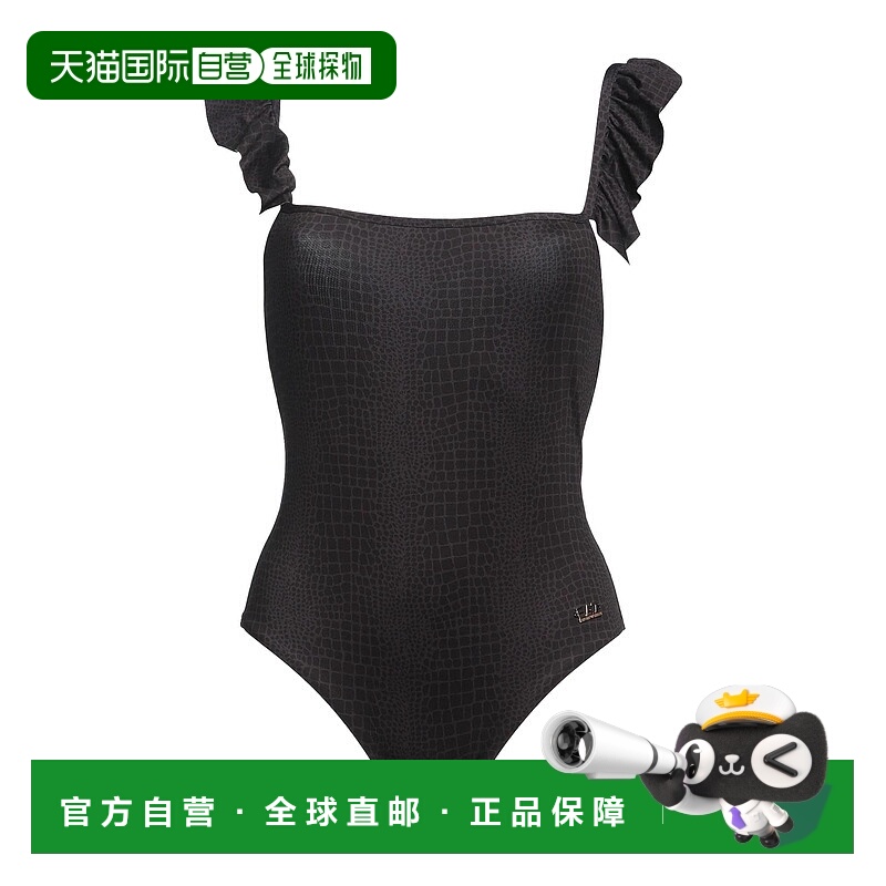1h可退 香港直邮Ea7 女士 One-piece 泳衣 black黑色 舒适时尚