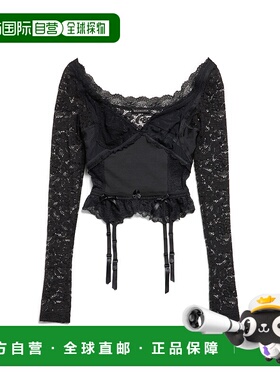 1h可退 香港直邮Balenciaga 巴黎世家 女士 内衣上衣(黑色) 83166