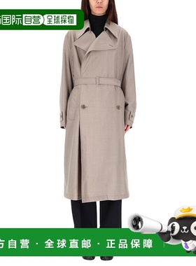 1h可退 香港直邮Lemaire 女士 双排扣风衣 CO1127LF414 grey灰色