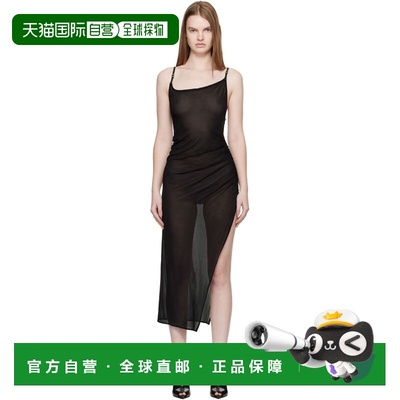 1h可退 香港直邮Mugler 穆勒 女士 黑色 Asymmetrical Buckled St