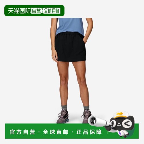自营欧洲直邮Marmot土拨鼠 AirExchange女士黑色聚酯纤维速干短裙