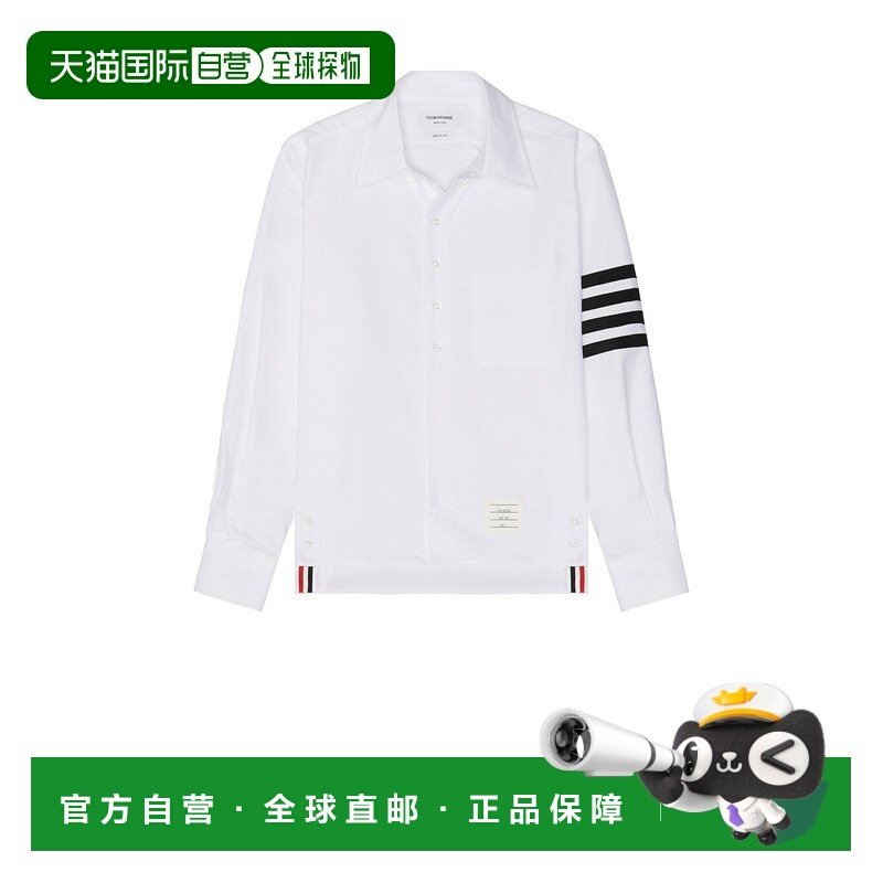 1h可退 香港直邮Thom Browne 汤姆 布朗 男士 4 直筒横条牛津衬衫
