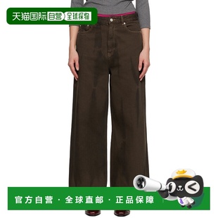 女士 棕色 Baggy 1h可退 牛仔裤 甘尼 Overdyed 香港直邮GANNI