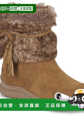 欧洲直邮Minnetonka 迷你唐卡 EVERETT 女鞋靴子 80083-DUSTY-BRO