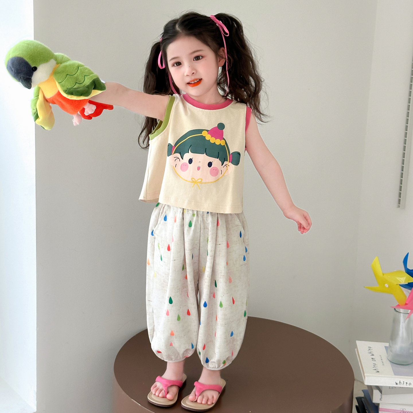 宝宝夏季套装中小童薄款夏潮潮服幼儿童幼儿园韩范搭配外穿服饰